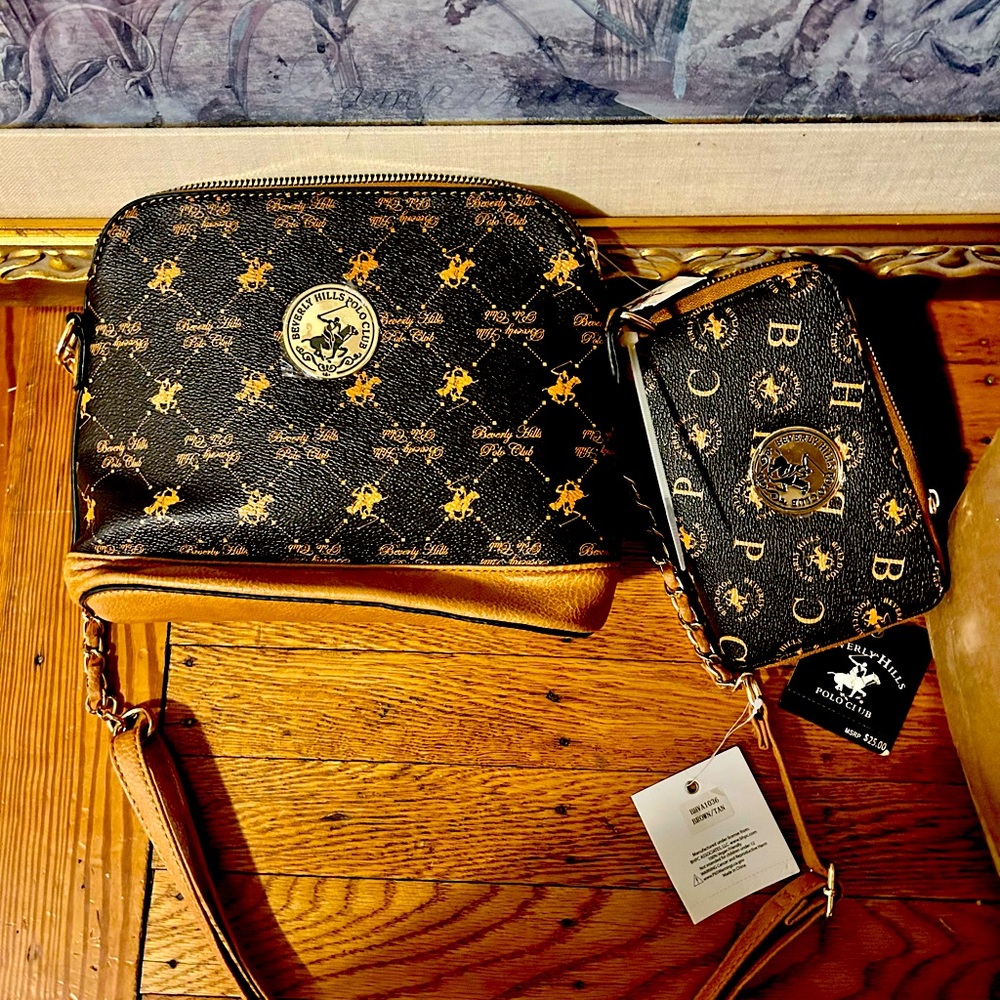 Beverly Hills polo club PURSE, with a free matching wallet. Brand new!